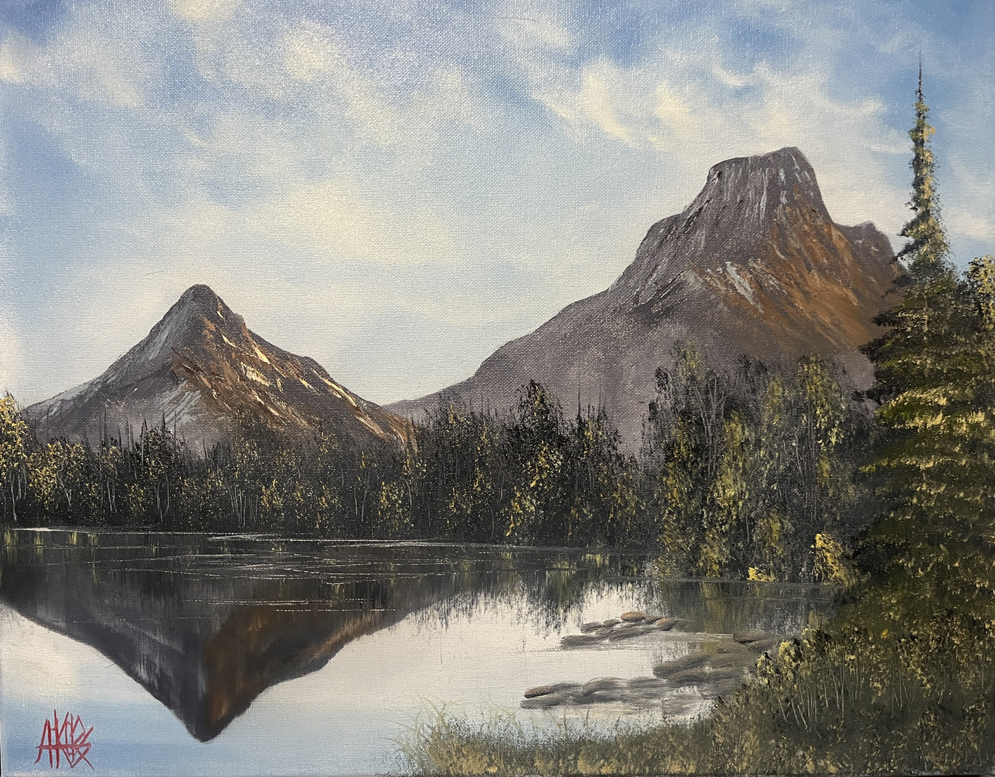 Paint Along with Aaron, Mirror Mountain, Sun., Dec. 14, 10am-4pm, Instructor Aaron Akers
