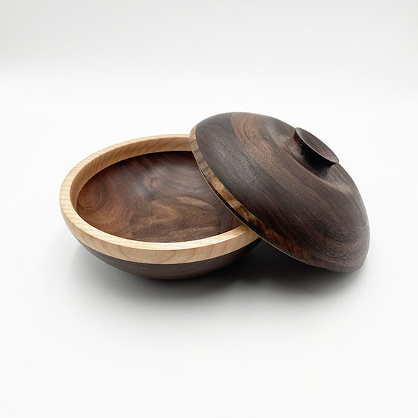 Two-Tone Lidded Bowl