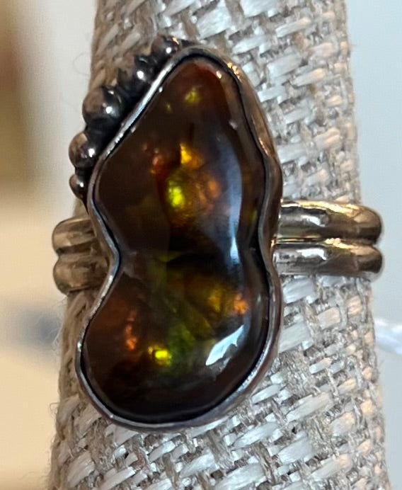 Ring, Fire Agate