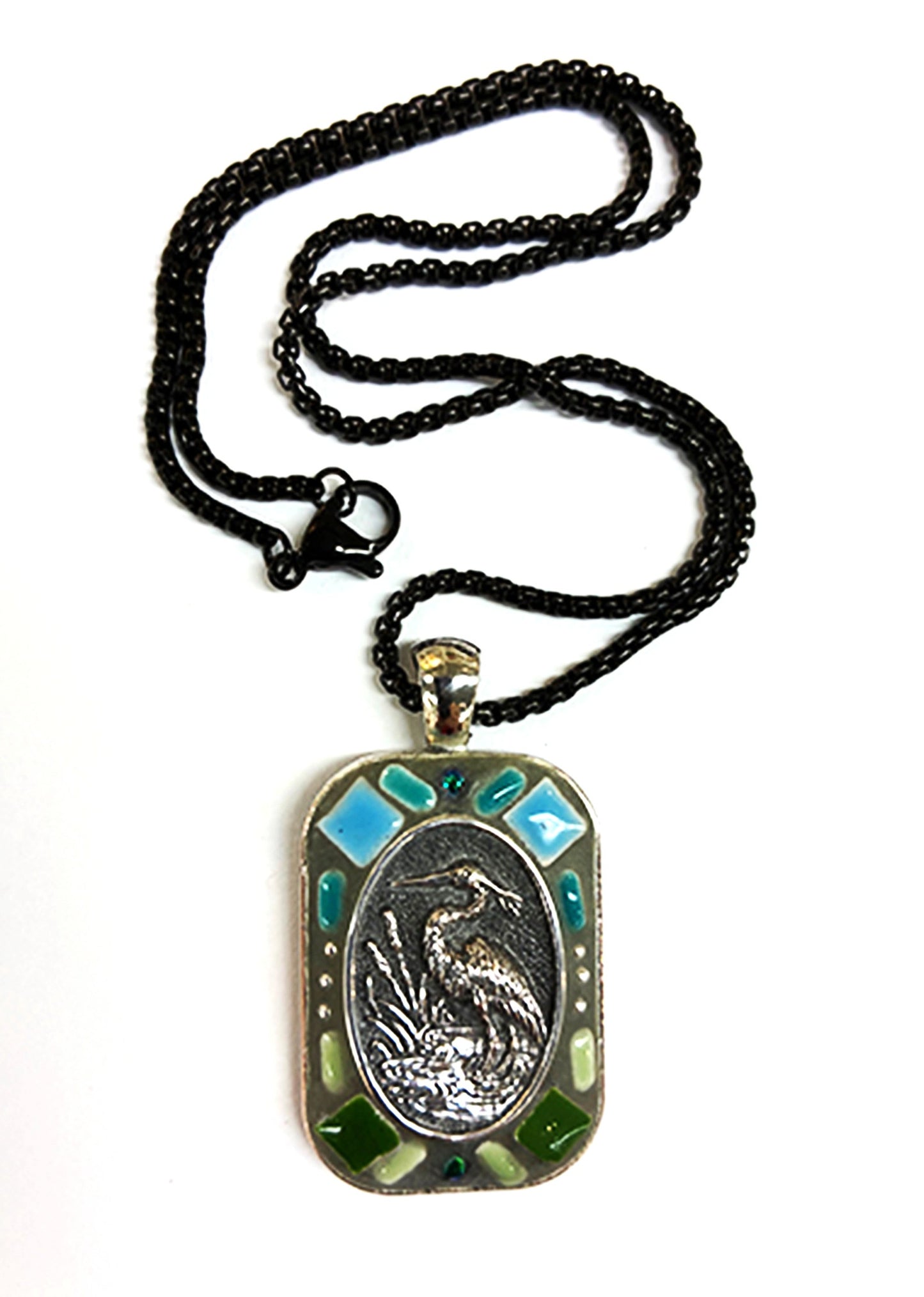 Pendant 634, Rounded Rect. Heron