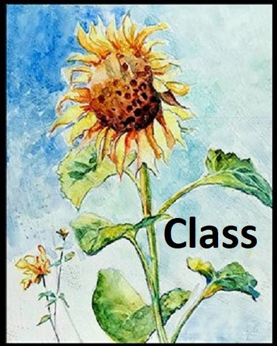 Painting Sunflowers, by Deanna White, DWV5