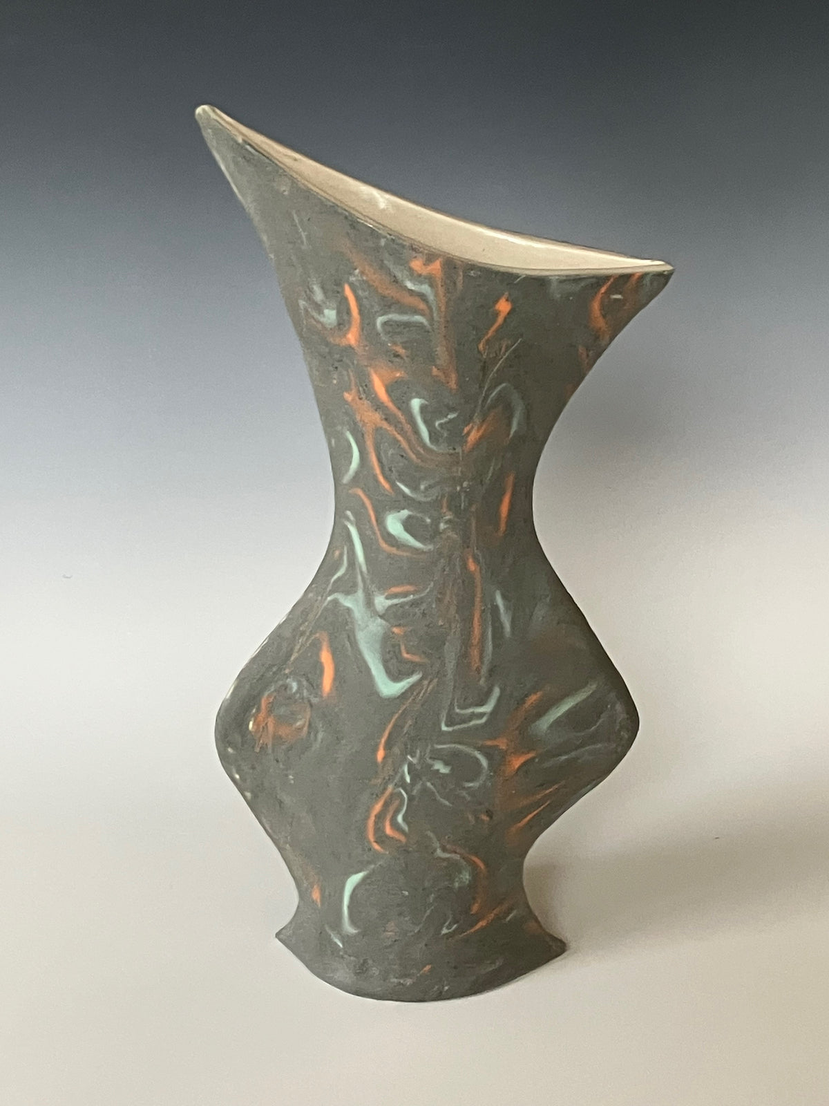 Dark grey tall bud vase 63