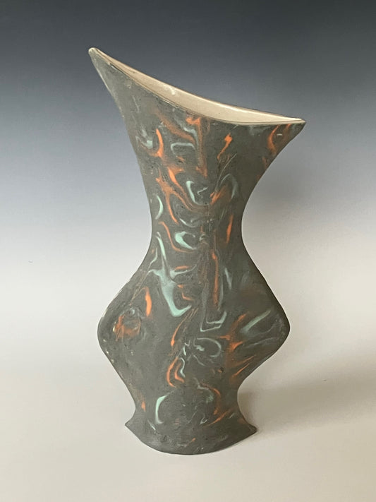 Drk Grey Bud Vase 63