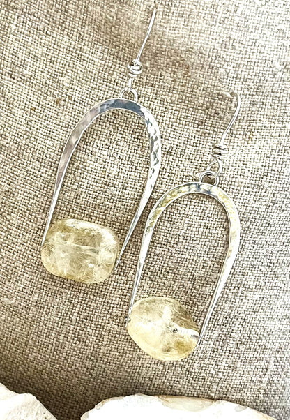 Earrings w Citrine