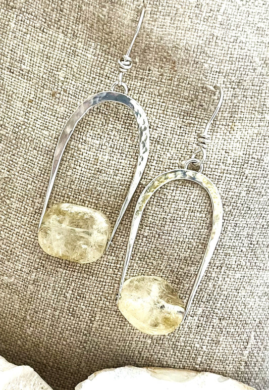 Earrings w Citrine