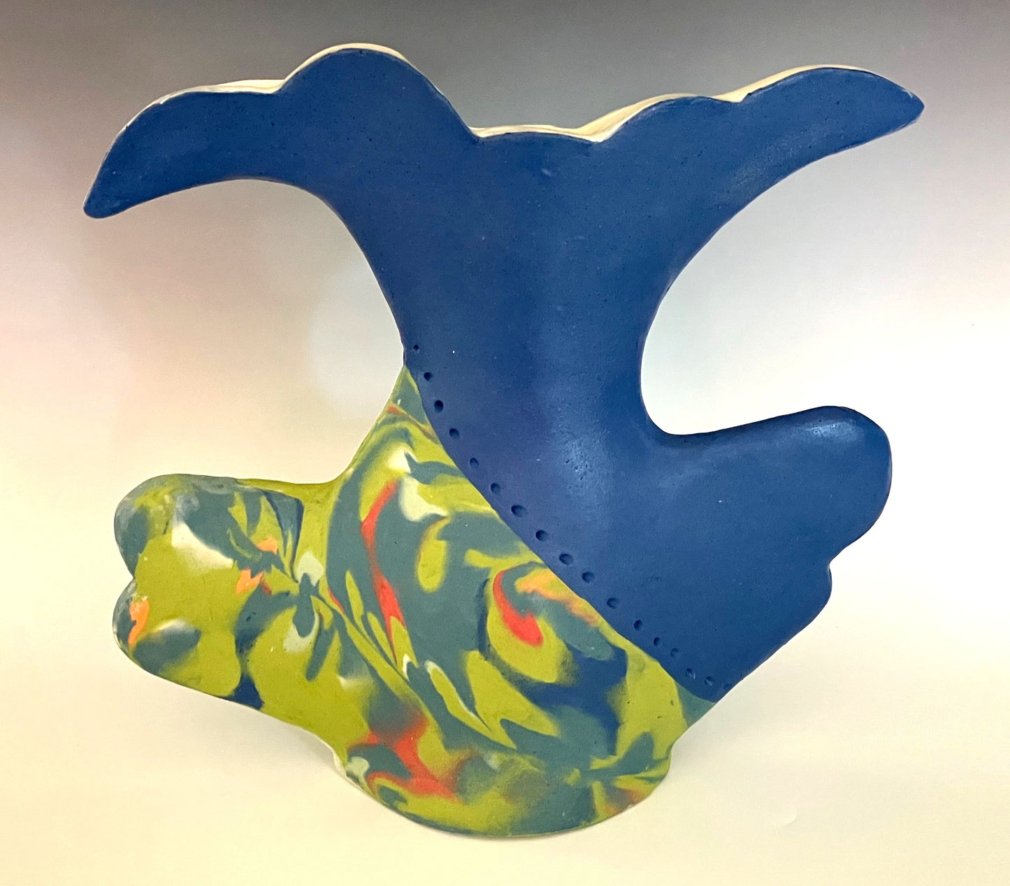 Vase Blue Happy Dance 32