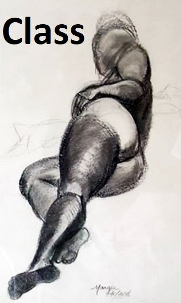 Life Drawing, Sat., Feb. 8, 2025, 10AM - 12PM, Instructor Margie Williams