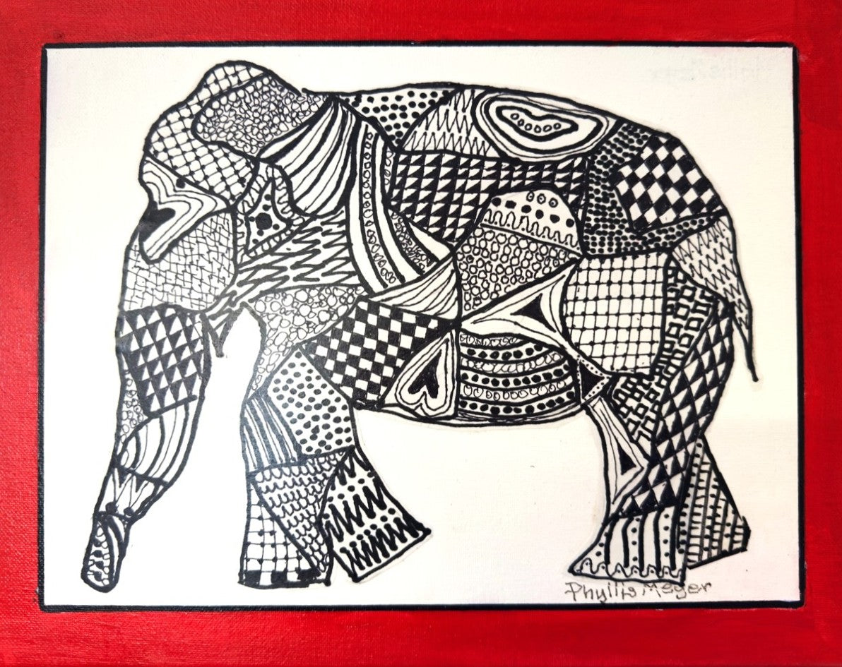 Zentangle Elephant