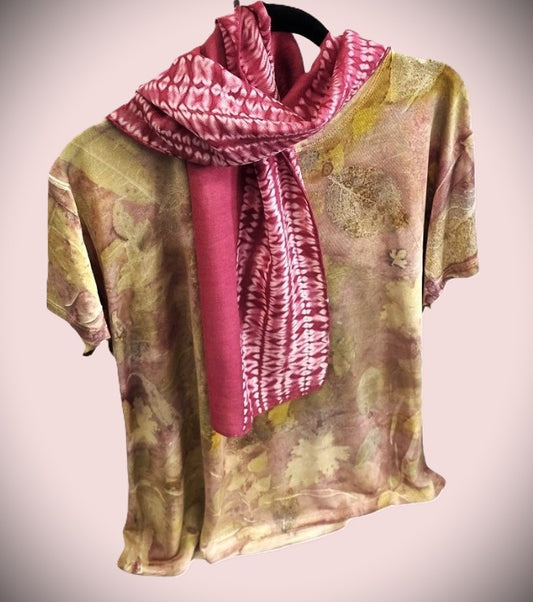 T-Shirt-leaf print 762