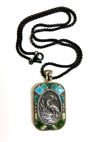 Pendant 634, Rounded Rect. Heron