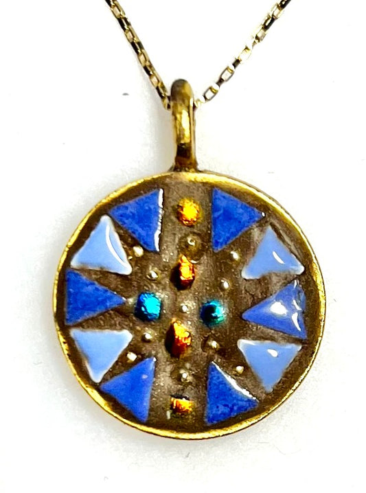 Pendant, Gold, Sparkle, Beads