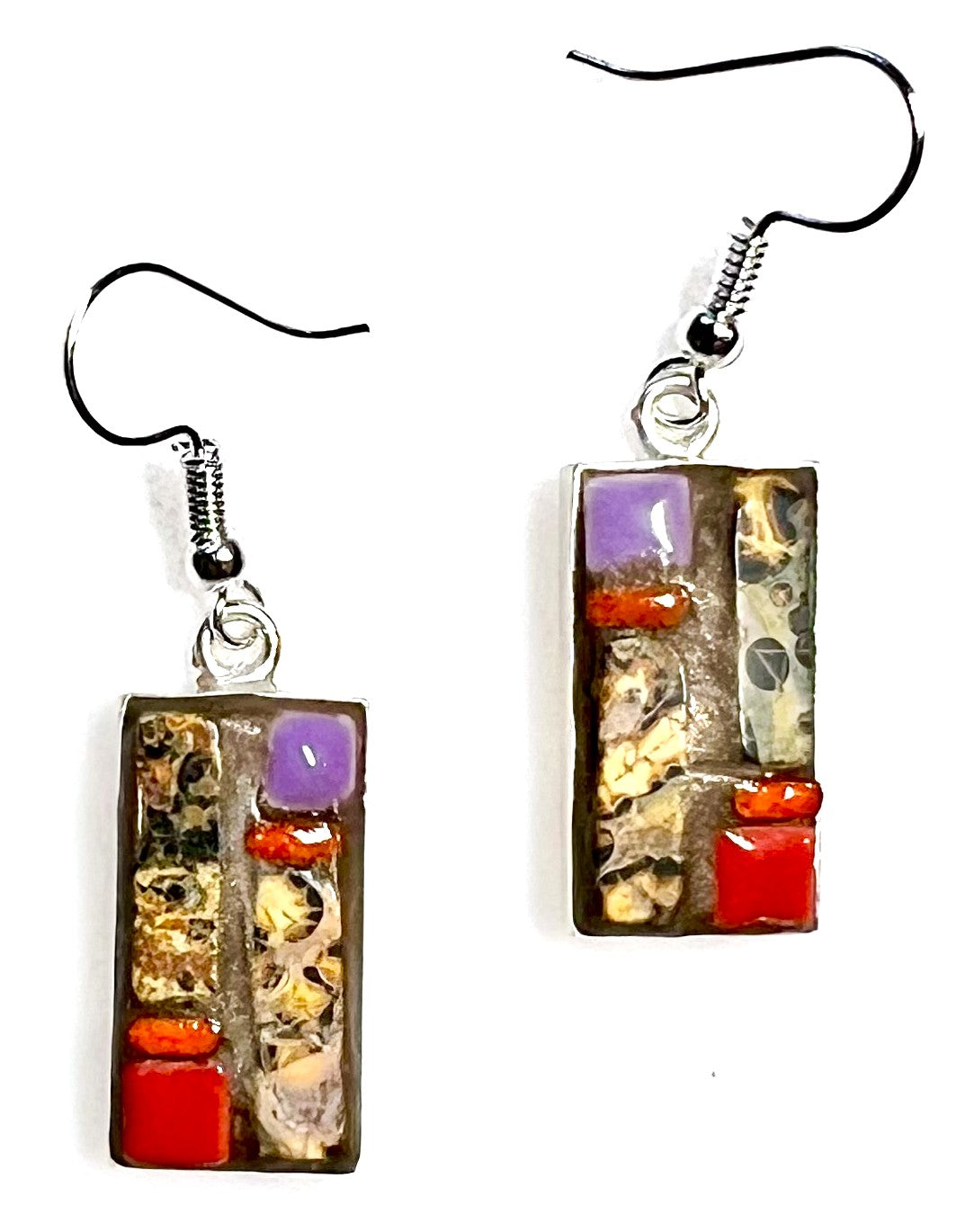 Earrings, Jasper 597