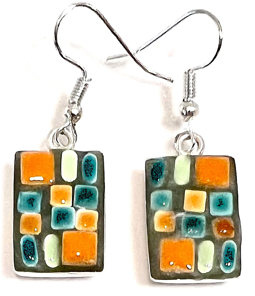 Earrings 618, Short Rectangle