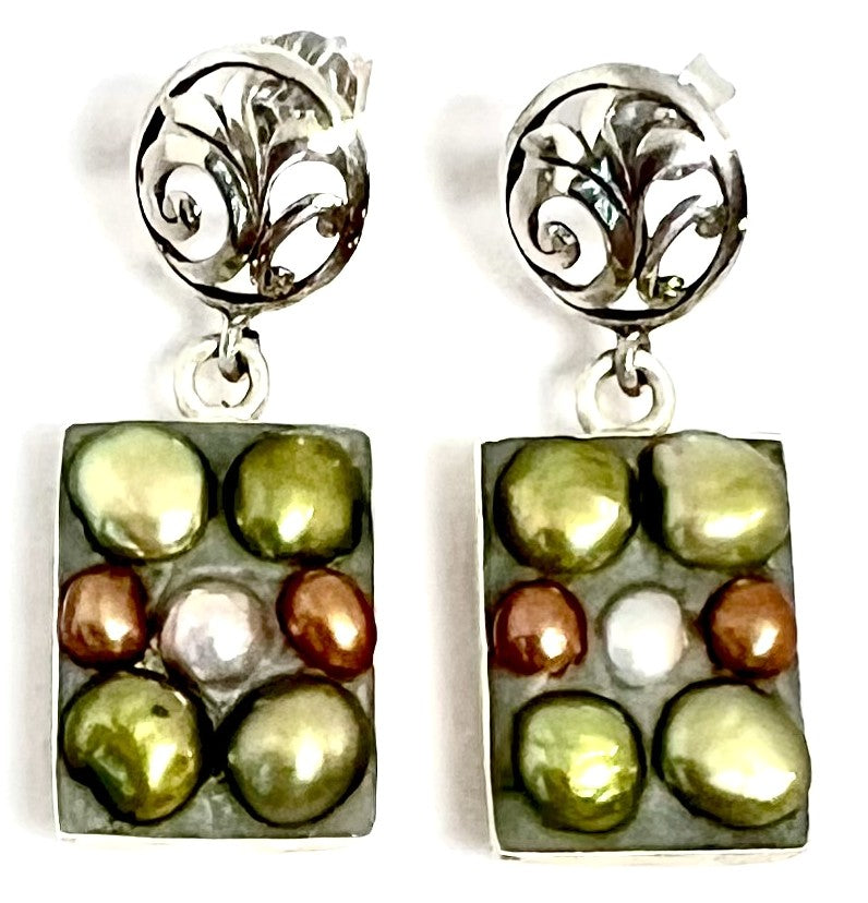 Earrings 620, Short Rectangle
