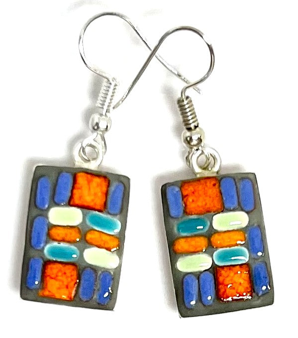 Earrings 621, Short Rectangle