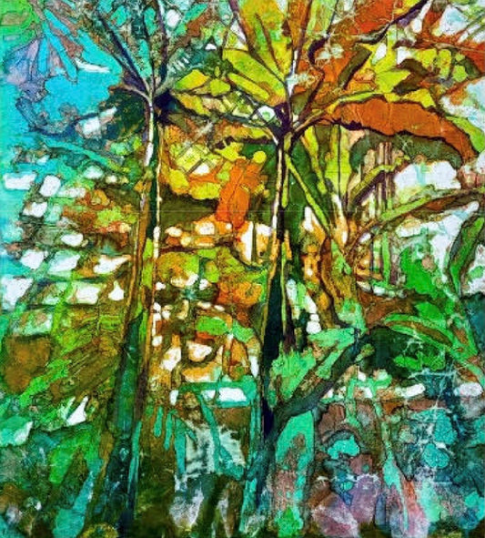Watercolor Batik Workshop, Fri, Sat, Sun, May 1, 2, 3, 10AM - 4PM, Instructor Kristie Mooney