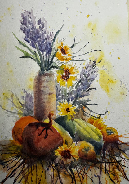 Colors of Fall in Watercolor, Thurs's, Oct 1, 8, 15, 29, 1:30 - 4:30pm , Instructor, Michelle Myers