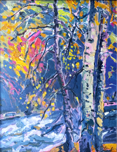 Birches Over the Abiqua
