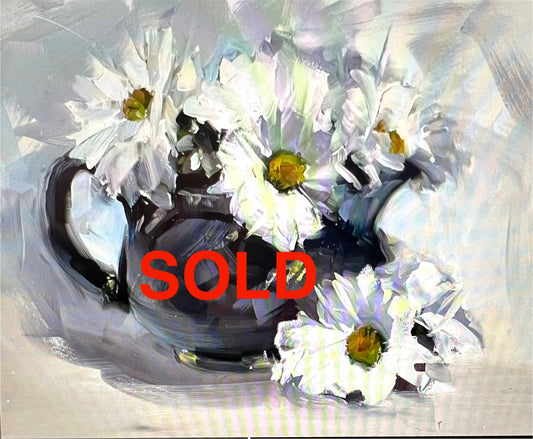 SOLD  -- Daisies for Cream