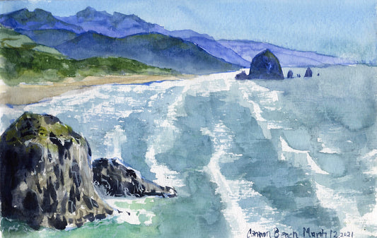 Painting Coastal Watercolors, Thurs, June 25,  1:30pm to 4pm , Instructor Christine Joy Swanson