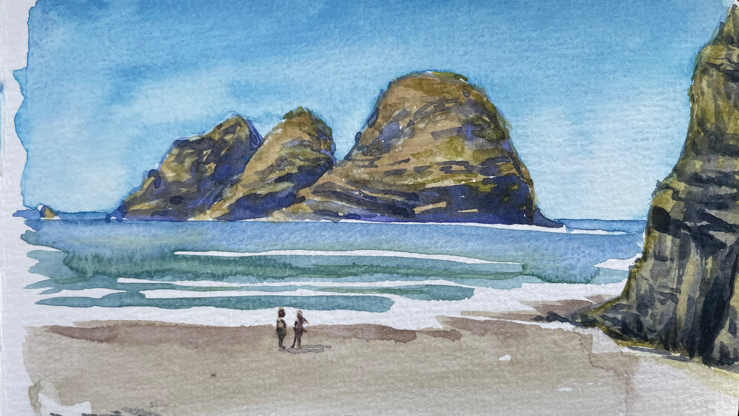Painting Coastal Watercolors, Thurs, June 25,  1:30pm to 4pm , Instructor Christine Joy Swanson