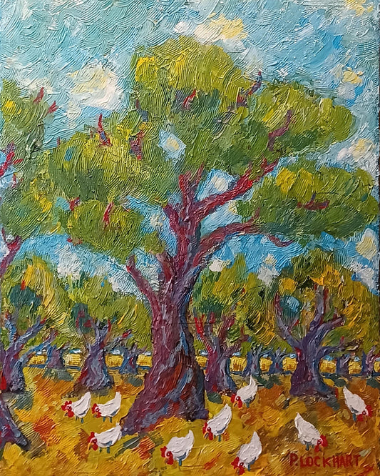 Chickens in the Olivegrove