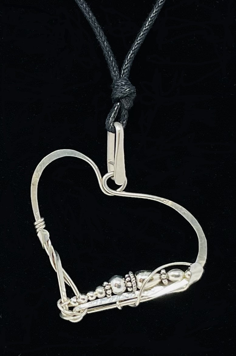 121 Sterling Silver Heart Pendant