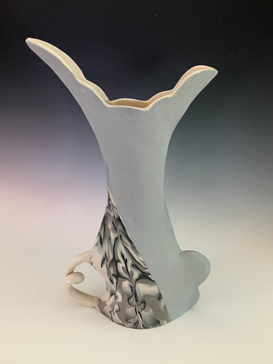 Vase Lt Blue Bunny Ears 29