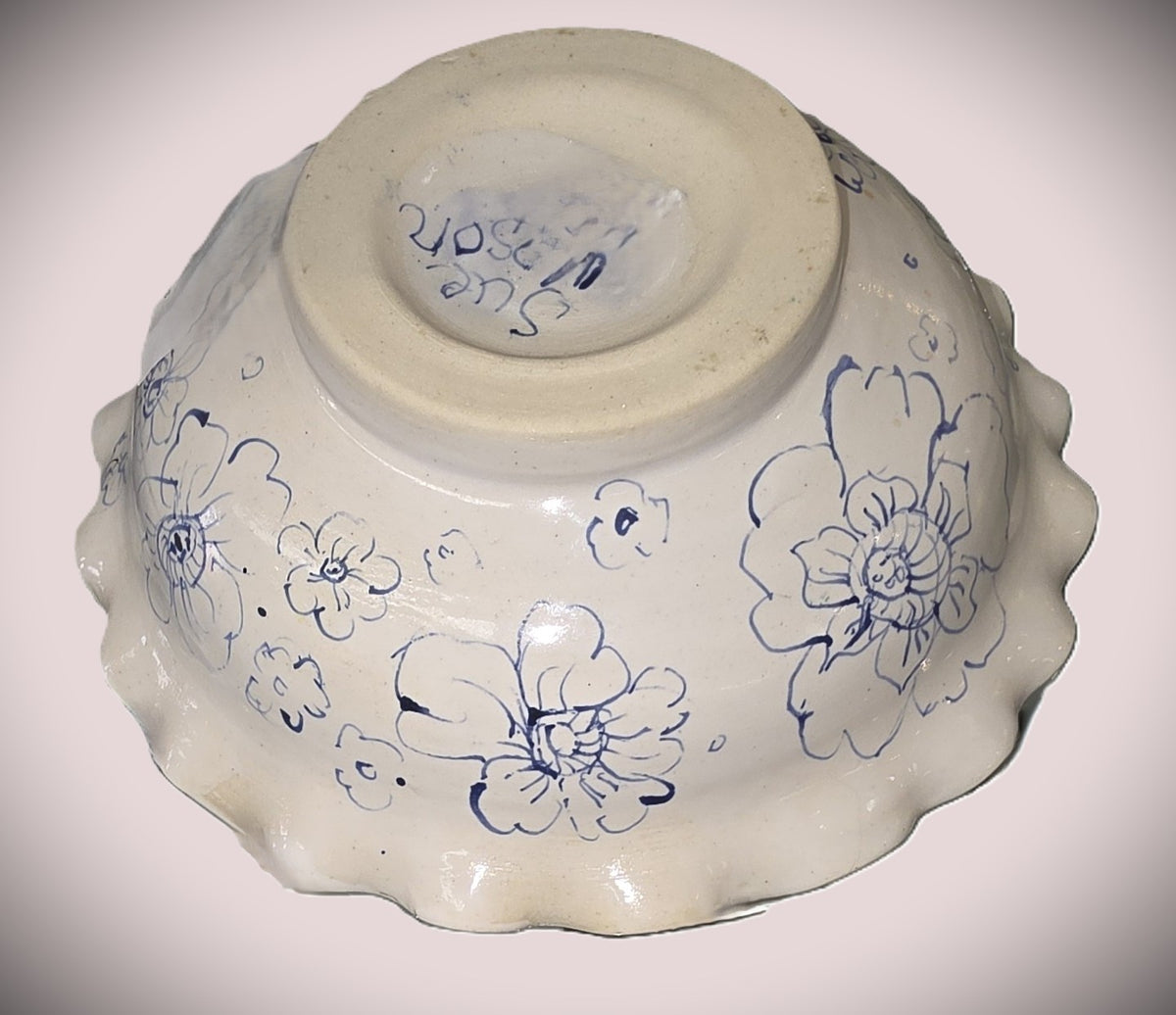 Small Bowl, Blue & White