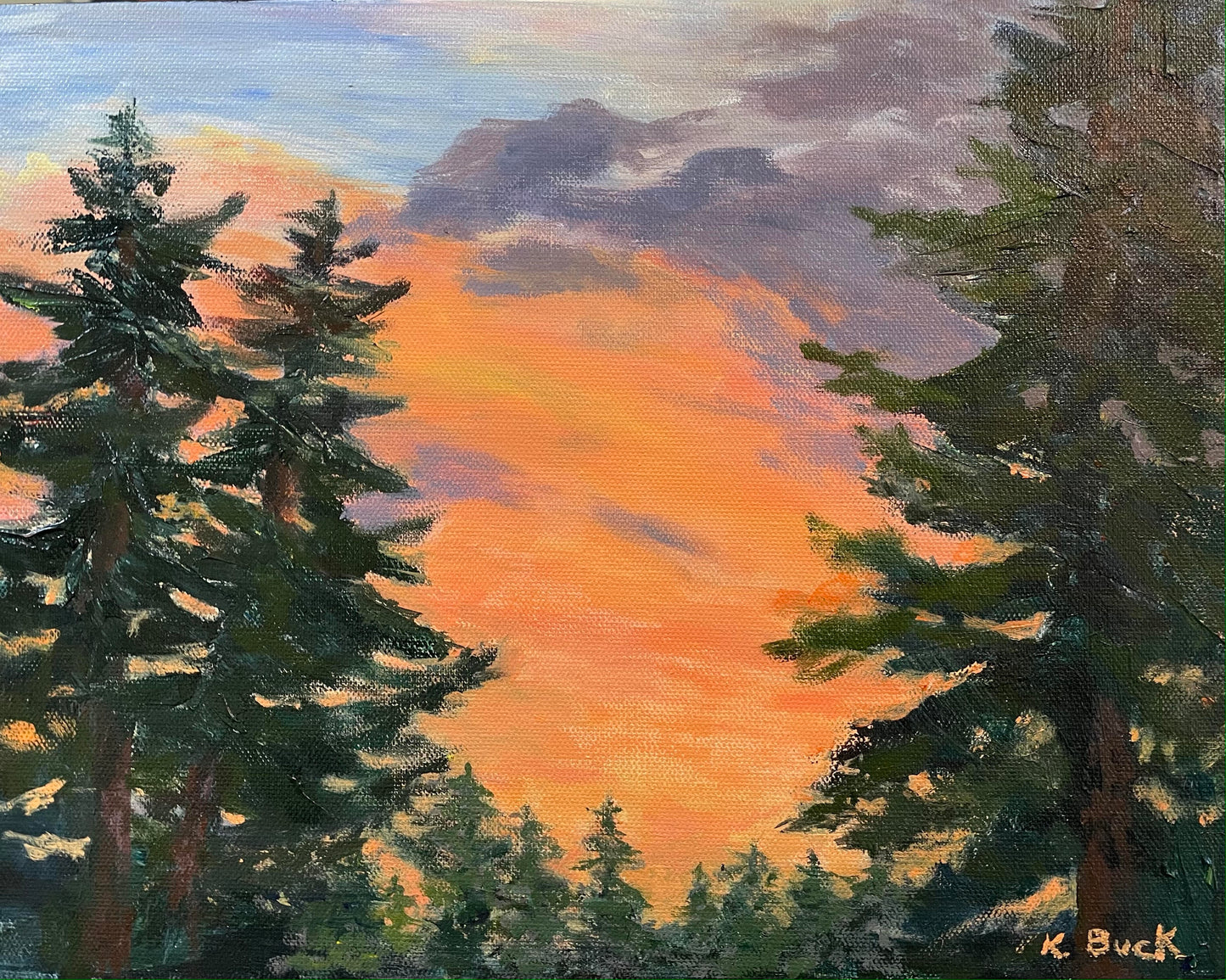 "Sunrise in the Forest"