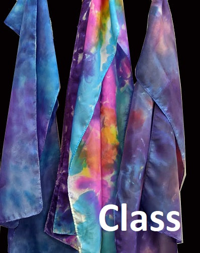 CLOSED "Dye Your Own Pre-Made Scarf", 230625, by Ruth Hugeback, Instructor
